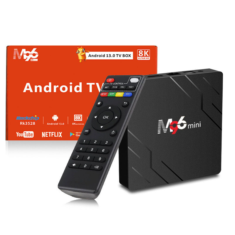 耐久型スマートテレビボックス M96 ミニ H.265 4K 75fps 10ビット 2.4G 5G BT5.0WIFI6
