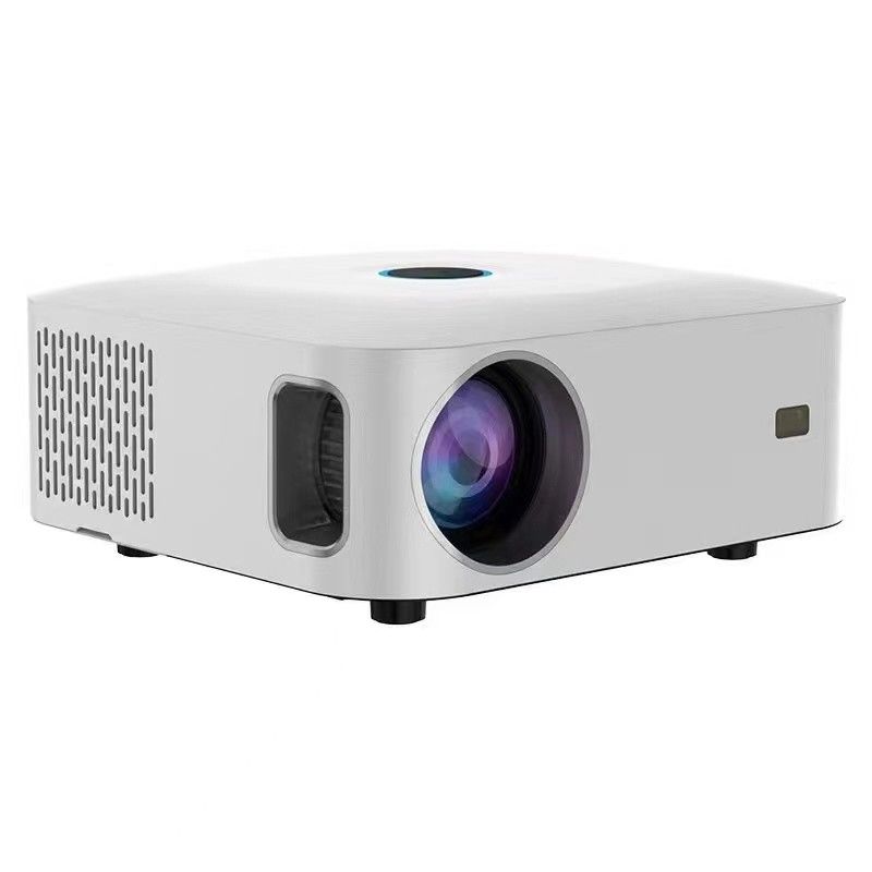 耐久性200Wポータブルスマートプロジェクター5.0インチ液晶ディスプレイ,軽量ホームシネマミニプロジェクター
