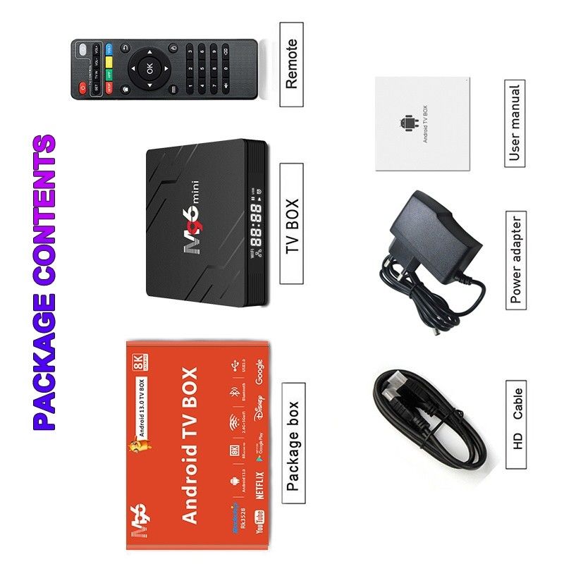 HDMI 2.1 スマートメディアボックス 耐久性 携帯型Androidテレビボックス スマートテレビ用