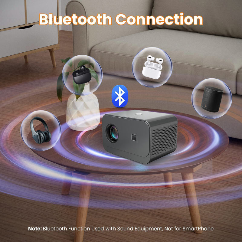 Android 9.0 新製品 エレクトリックフォーカス LED+LCD HDMI プロジェクター 200 ルメン